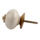 Cream Golden Fitting Ceramic Cabinet Knob Online